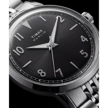 Timex Marlin Round 34mm Black Dial Analog Unisex Watch TW6A04200UJ