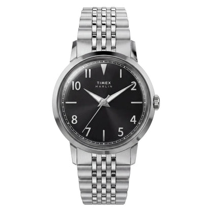 Timex Marlin Round 34mm Black Dial Analog Unisex Watch TW6A04200UJ
