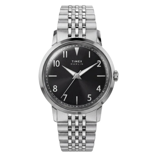Timex Marlin Round 34mm Black Dial Analog Unisex Watch TW6A04200UJ