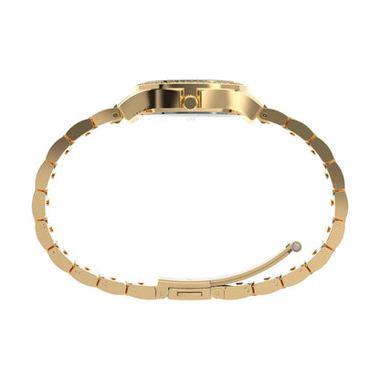 Timex Quartz Gold Round Dial Analog Women's Watch - TW6A04600UJ