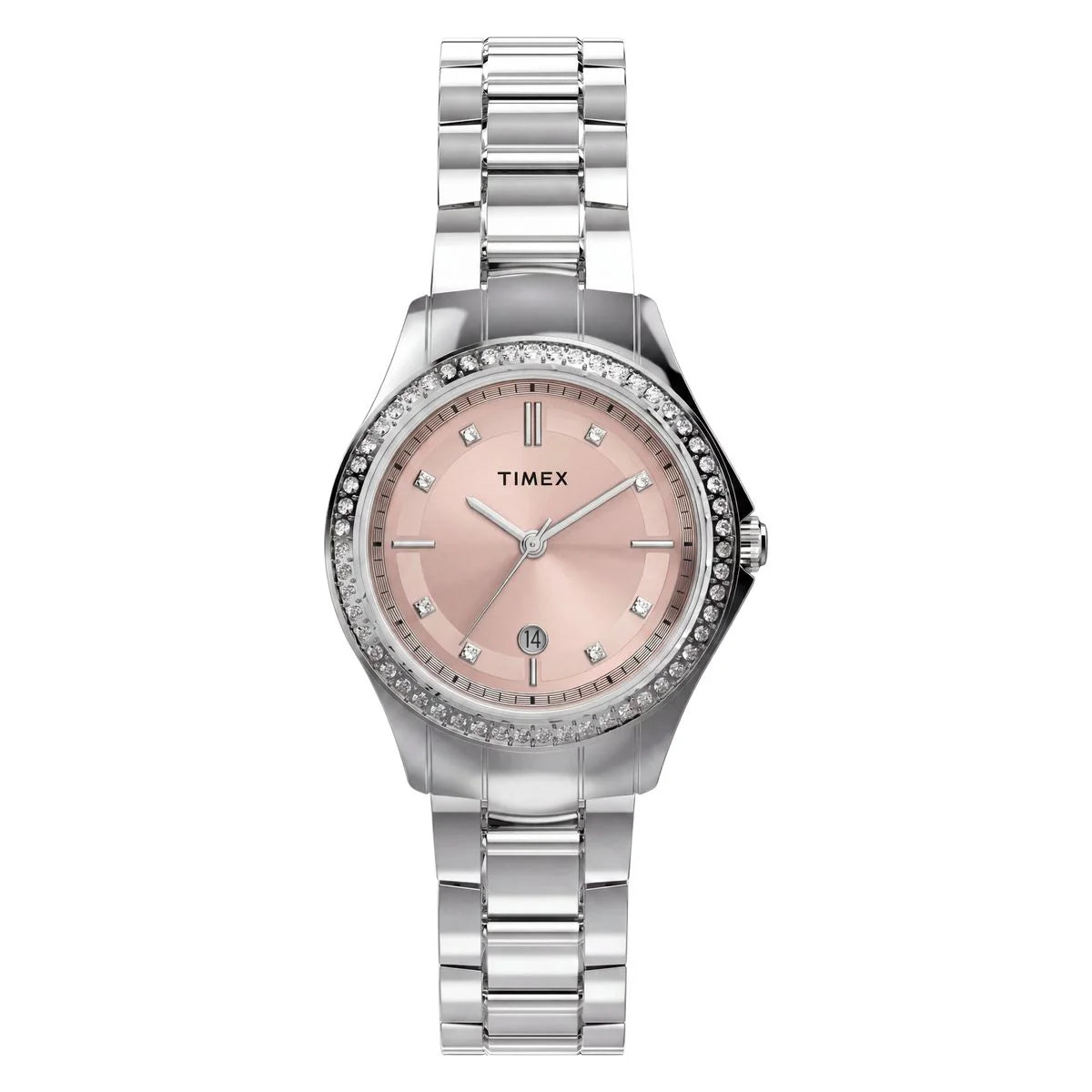 Timex Quartz Pink Round Dial Analog Women's Watch - TW6A05800UJ