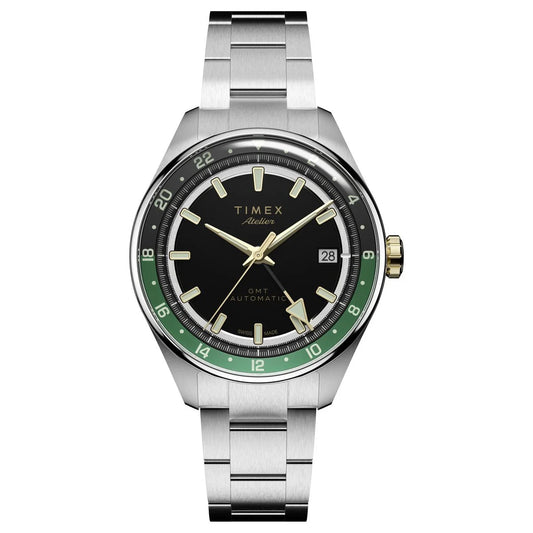Timex Atelier GMT M1a Black Dial Automatic Men's Watch TW6A072004A
