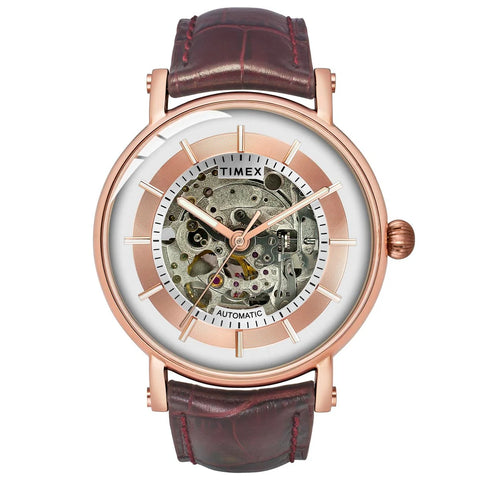 Timex Men Automatic Silver Round Stainless Steel Dial Watch- TWEG16719 - Buy Now at Sai Creations Watches