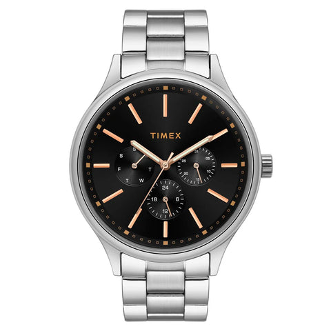 Timex Fashion Men's Black Dial Round Case Multifunction Function Watch -TWEG18408 - Buy Now at Sai Creations Watches