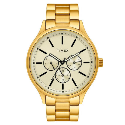 Timex Fashion Champagne Dial Analog Multifunction Men's Watch TWEG18415