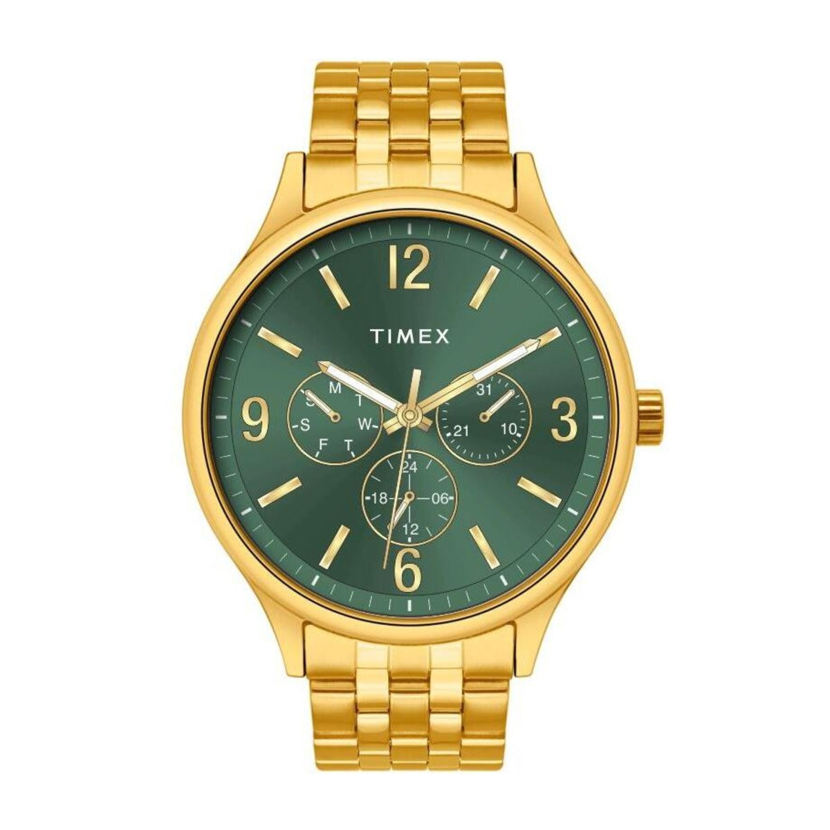 Timex Arabic and markers Green Dial Men's Astrological Watch - TWEG18440