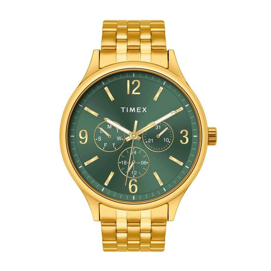 TWEG18440 Timex | Arabic and markers Green Dial Men's Watch