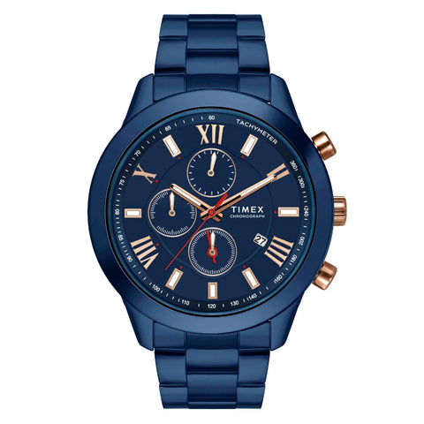 Timex Cosmic Awe Men Chronograph Round Dial Blue Watch - TWEG18517 - Buy Now at Sai Creations Watches