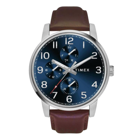 Timex Numero Blue Sunray Dial Analog Men's Watch - TWEG18906 - Buy Now at Sai Creations Watches