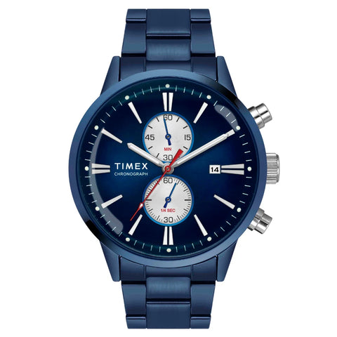 Timex Cosmic Awe Men Chronograph Round Dial Blue Watch - TWEG19934 - Buy Now at Sai Creations Watches