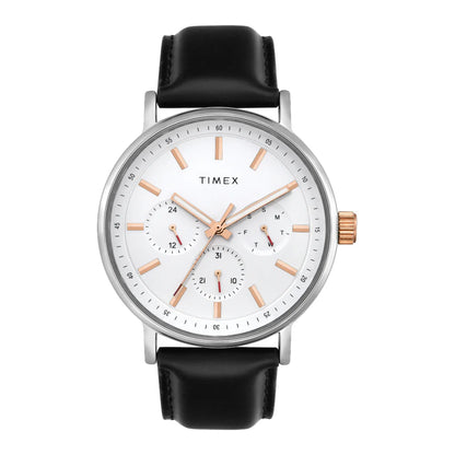 Timex Fashion White Round Multifunction Dial Analog Men Watch TWEG20021