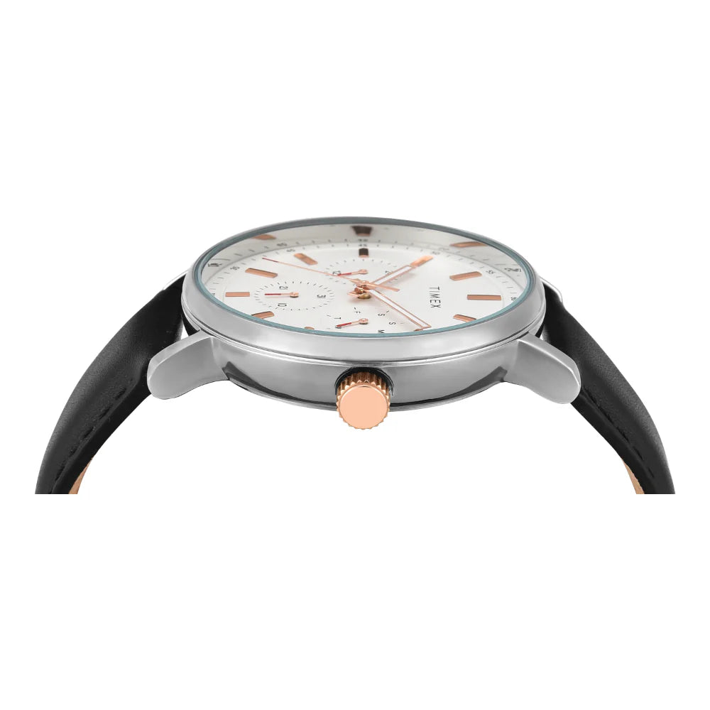 Timex Fashion White Round Multifunction Dial Analog Men Watch TWEG20021