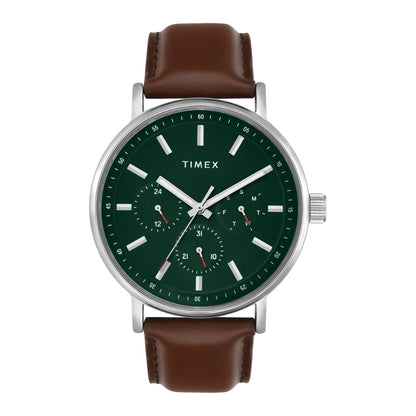 Timex Fashion Green Round Multifunction Dial Analog Men Watch- TWEG20022
