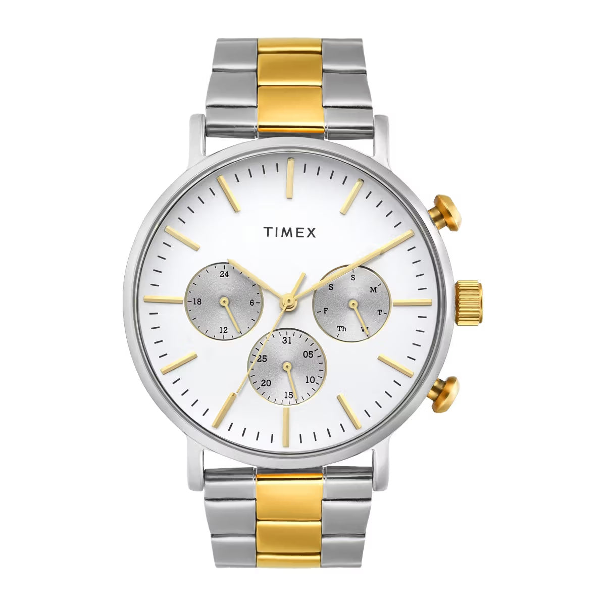 Timex Warm Silver Round Dial Analog Men Watch TWEG20026