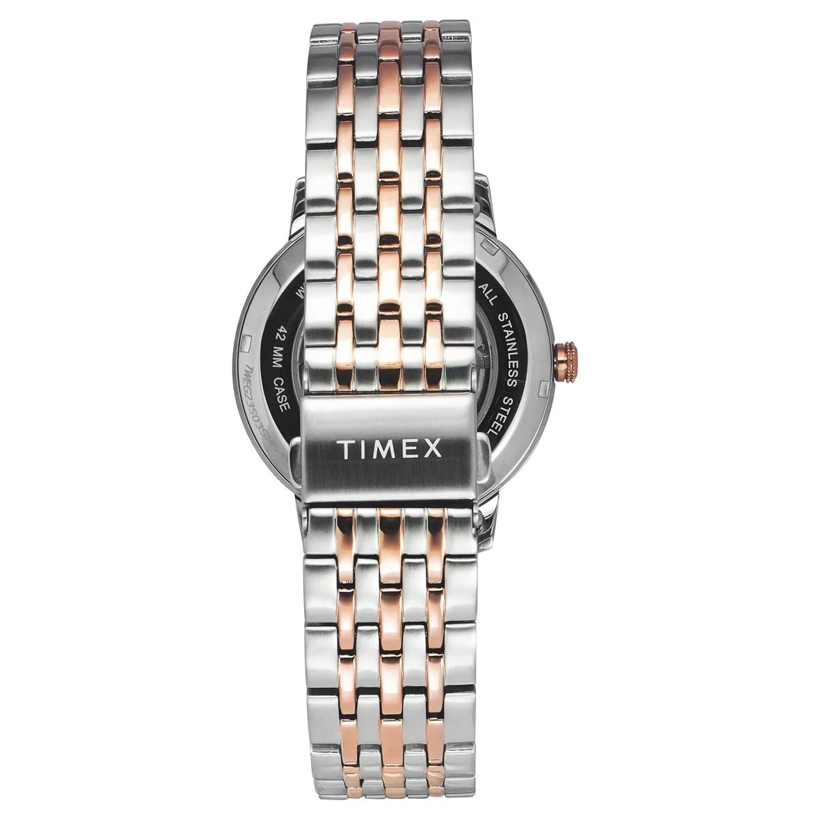 Timex Men Automatic Silver Round Dial Stainless Steel Watch - TWEG23503