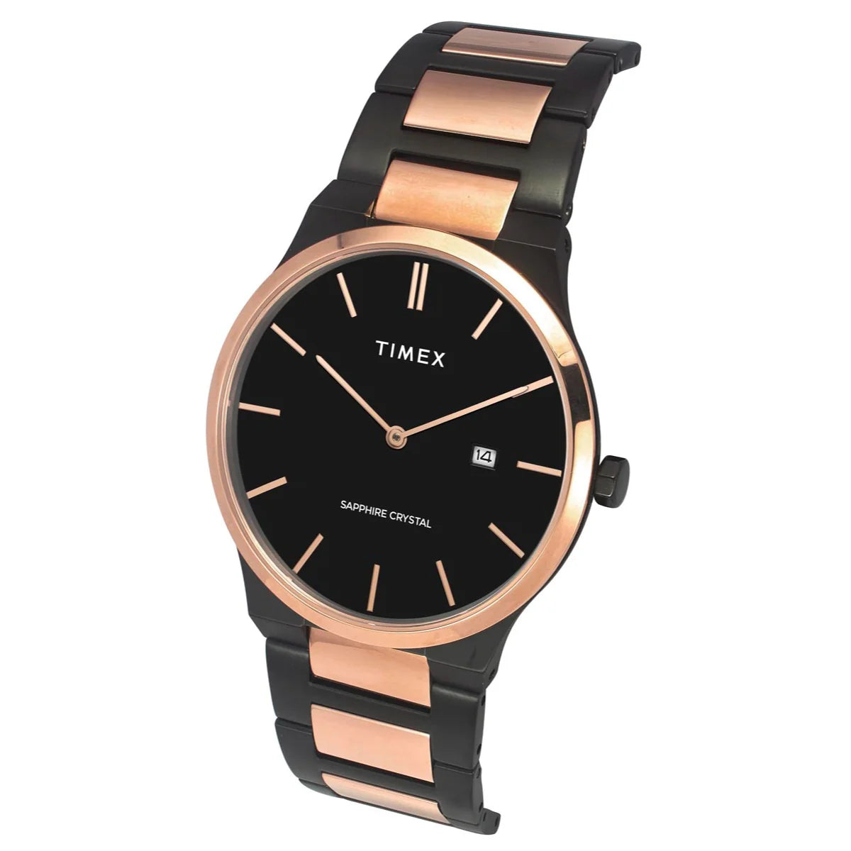 Timex E Class Men Black Dial Analog Stainless Steel Watch TWEG23601