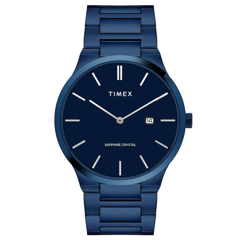 Timex Men Analog Blue Round Dial Stainless Steel  Watch- TWEG23602 - Buy Now at Sai Creations Watches