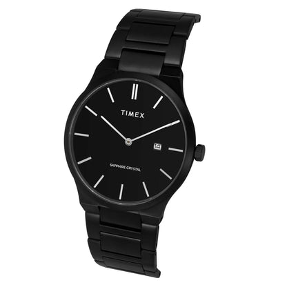 Timex E Class Men Black Dial Analog Stainless Steel Watch TWEG23603