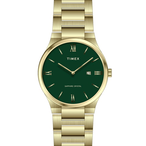 Timex Glossy Green Dial Stainless Steel bracelet Men's Watch - TWEG23605 - Buy Now at Sai Creations Watches