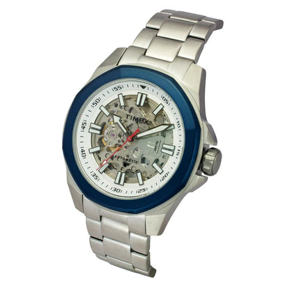 Timex Men Silver Round Dial Analog Automatic Watch TWEG24100