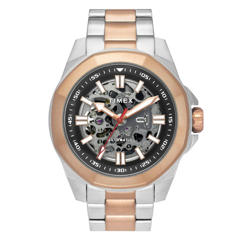 Timex Black Round Dial Analog Automatic Men Watch - TWEG24102 - Buy Now at Sai Creations Watches