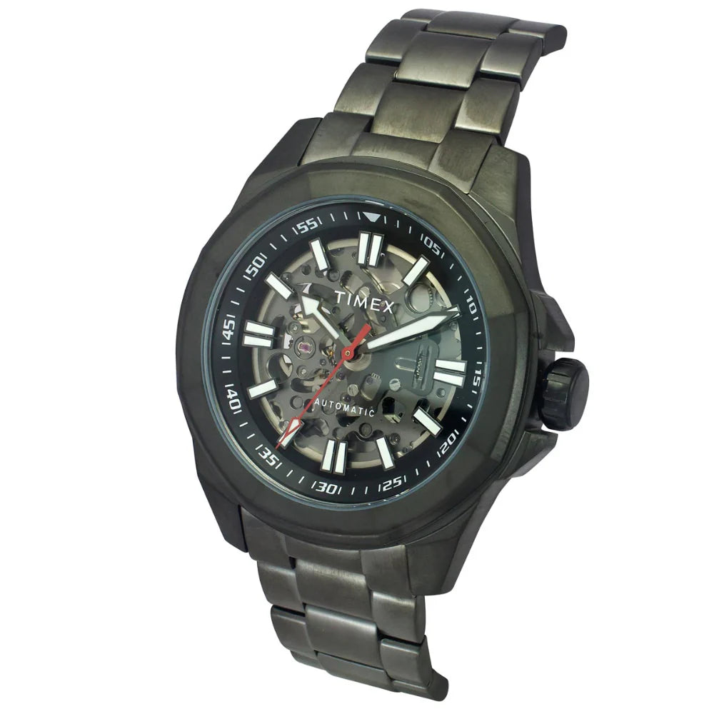 Timex Men Black Round Dial Analog Automatic Watch - TWEG24103
