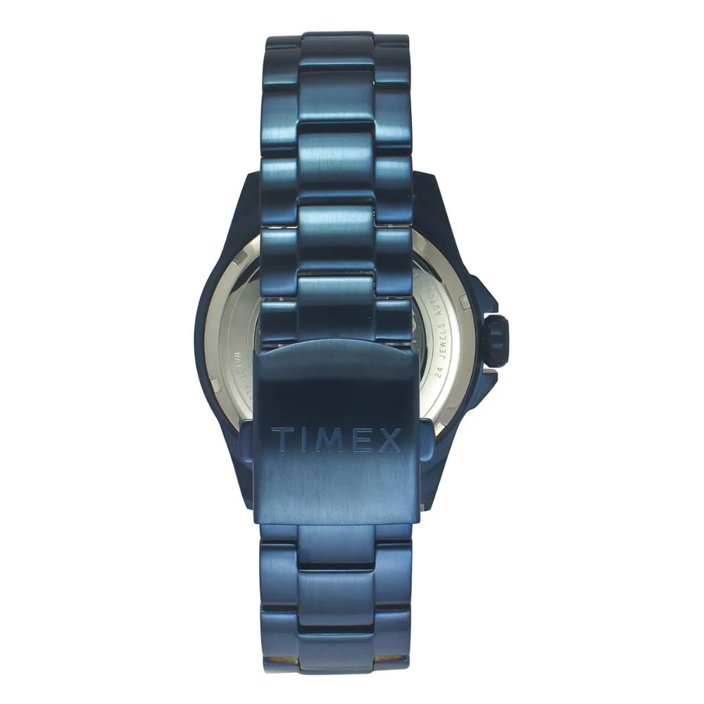 Timex Men Blue Round Dial Analog Automatic Watch - TWEG24104