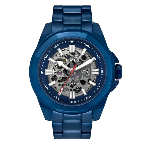 Timex Men Blue Round Dial Analog Automatic Watch - TWEG24104 - Buy Now at Sai Creations Watches