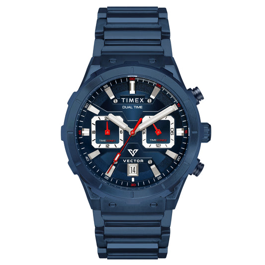 Timex Men Blue Round Dial Analog Chronograph Watch - TWEG24801