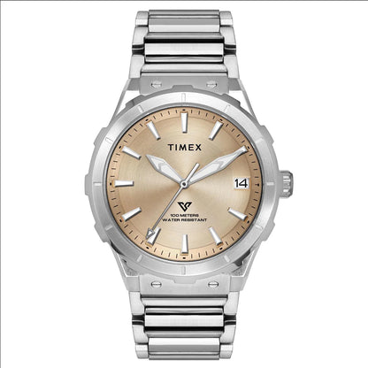 Timex Men Champagne Round Dial Analog Watch - TWEG24803