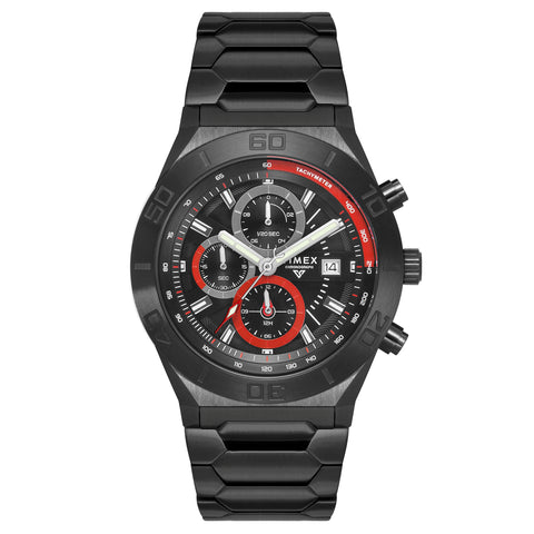 Timex Men Black Round Dial Analog Chronograph Watch - TWEG24902 - Buy Now at Sai Creations Watches