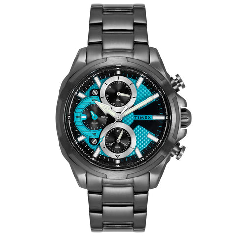 Timex Men E Class Blue Round dial Gunmetal Analog Watch - TWEG25002 - Buy Now at Sai Creations Watches