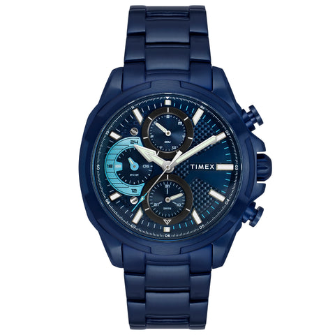 Timex Blue Round Dial Quartz Analog Men Watch - TWEG25003 - Buy Now at Sai Creations Watches