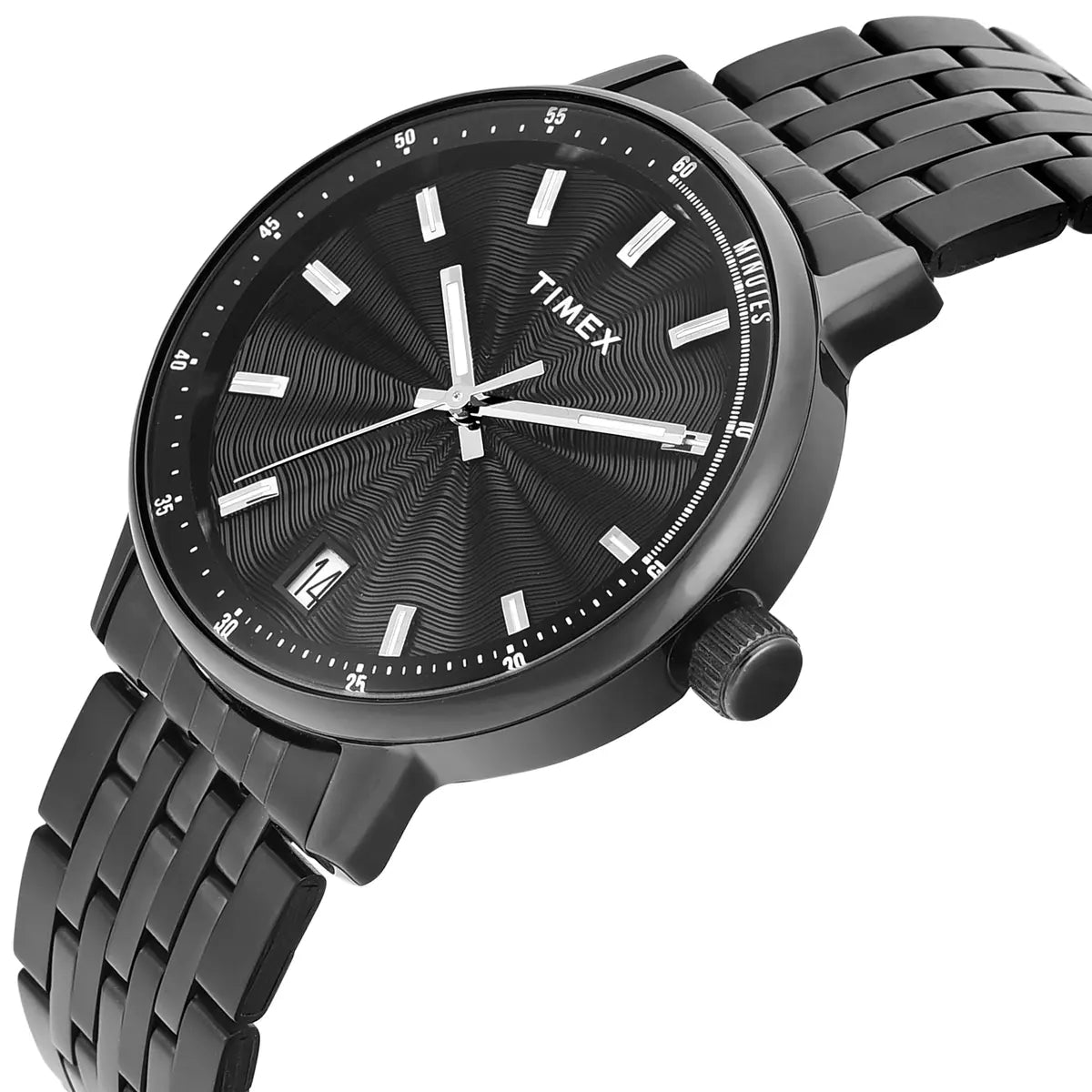 Timex Trendline Black Dial Analog Stainless Steel Men's Watch TWEG25410