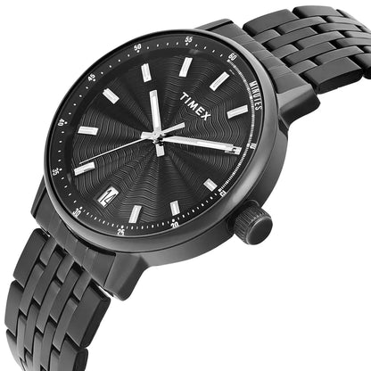 Timex Trendline Black Dial Analog Stainless Steel Men's Watch TWEG25410
