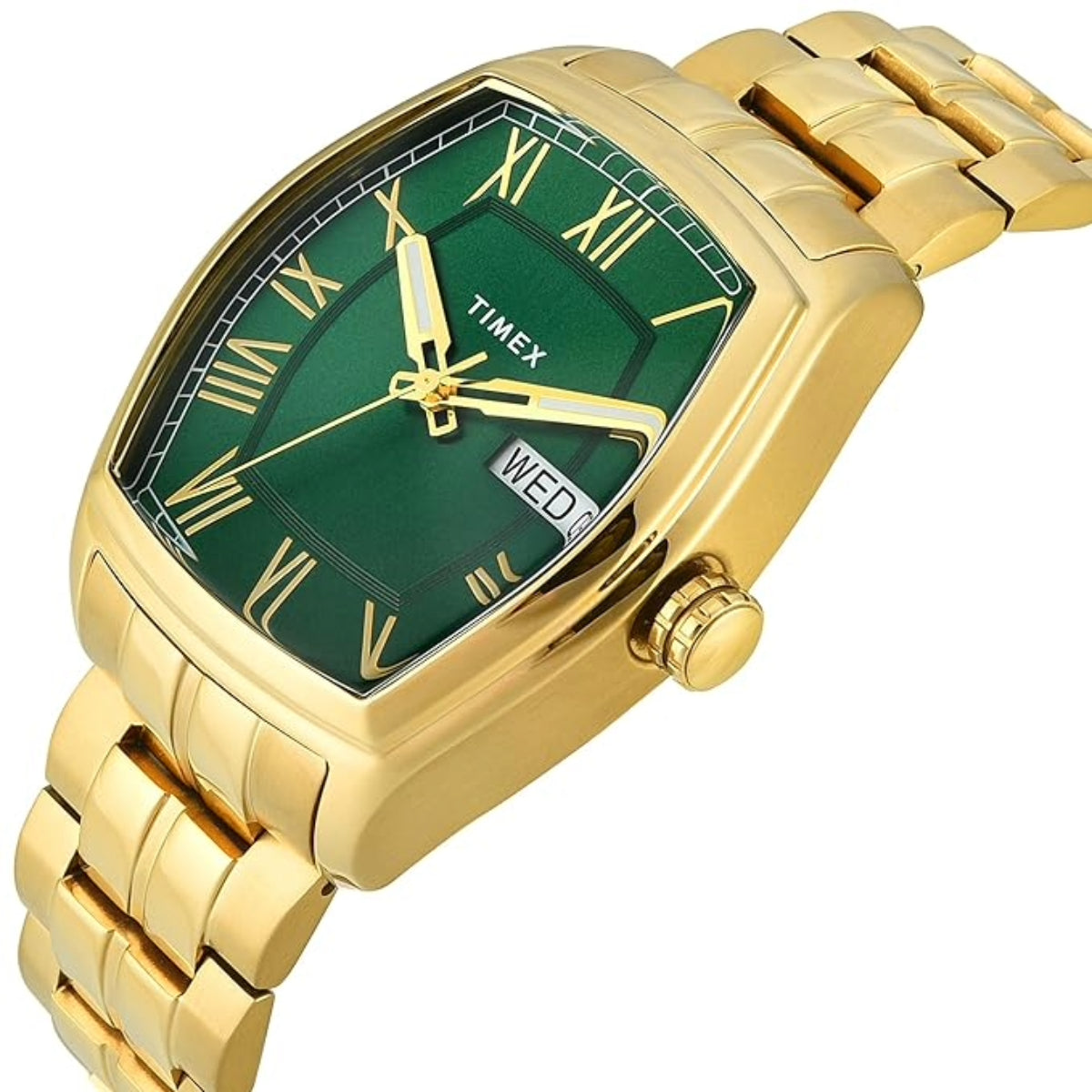 Timex Quartz Green Tonneau Dial Analog Men's Watch - TWEG25905