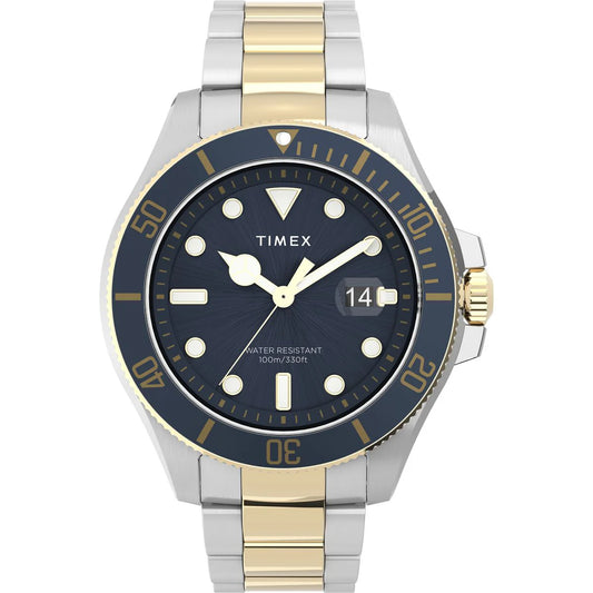Timex Quartz Blue Dial Analog Stainless Steel Men's Watch TWEG27001