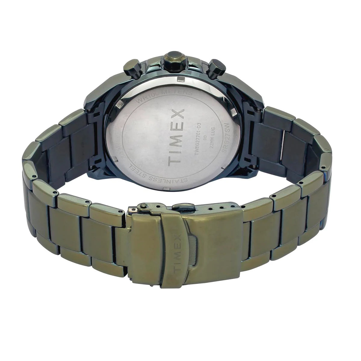 Timex Quartz Green Dial Analog Chronograph Men's Watch TWEG27701