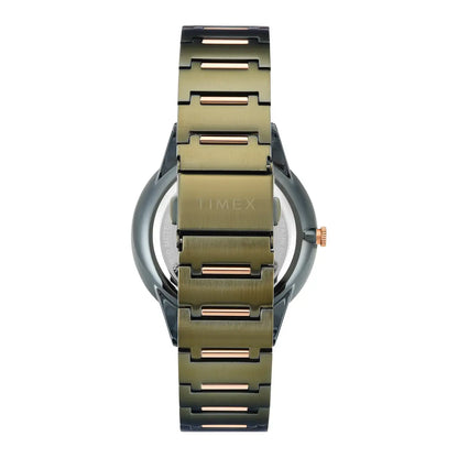 Timex Quartz Green Round Dial Analog Watch For Men TWEG28002