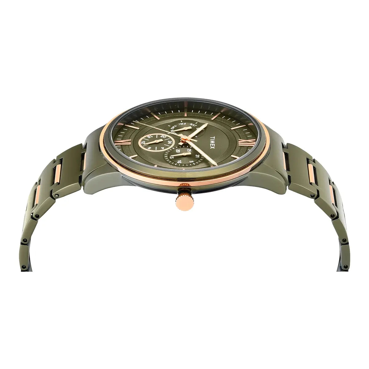 Timex Quartz Green Round Dial Analog Watch For Men TWEG28002