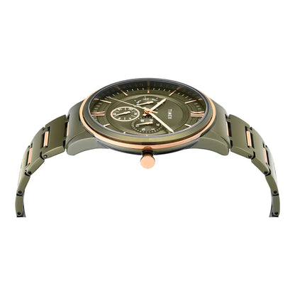 Timex Quartz Green Round Dial Analog Watch For Men TWEG28002