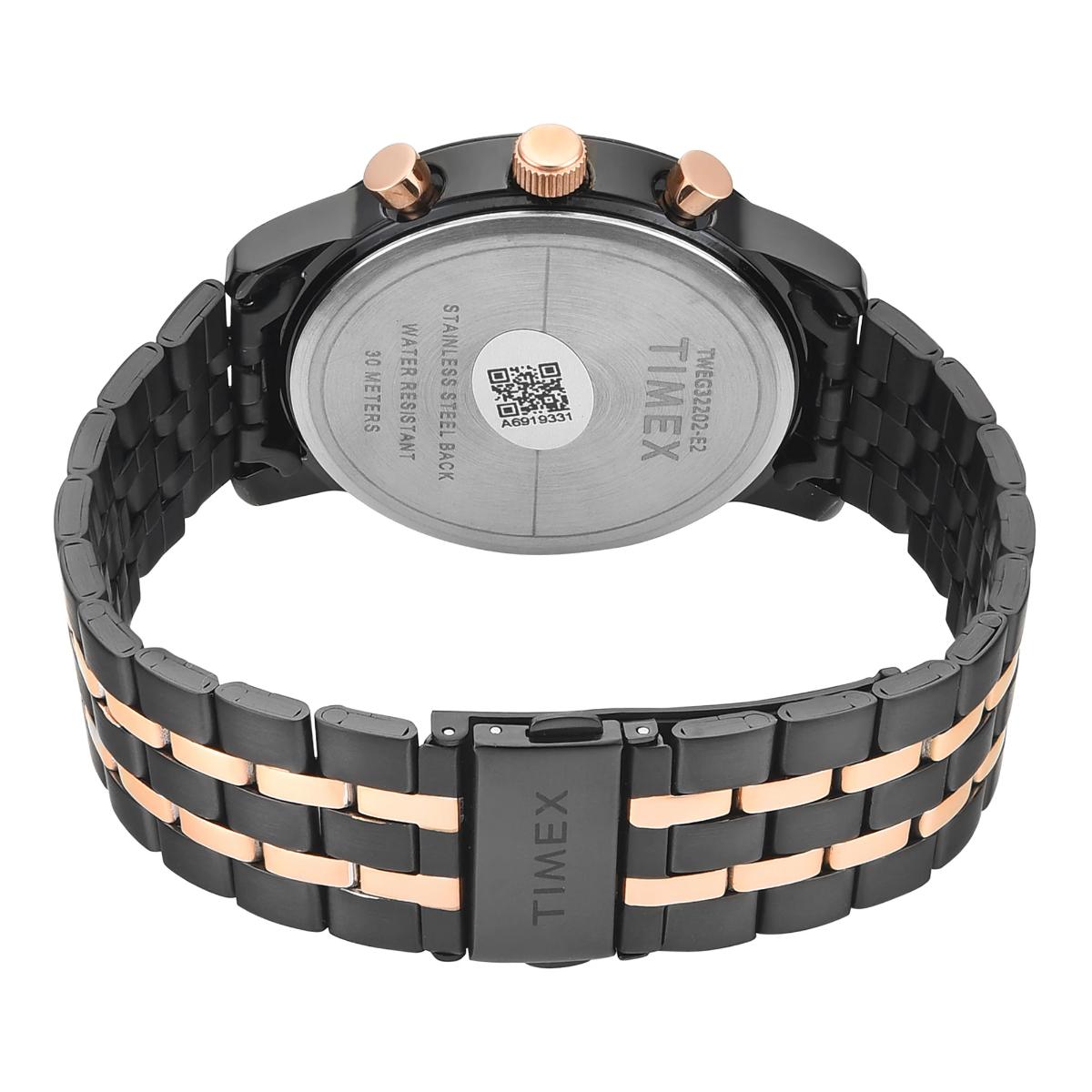 Timex Trendline Round Black Dial Analog Men's Watch - TWEG32202