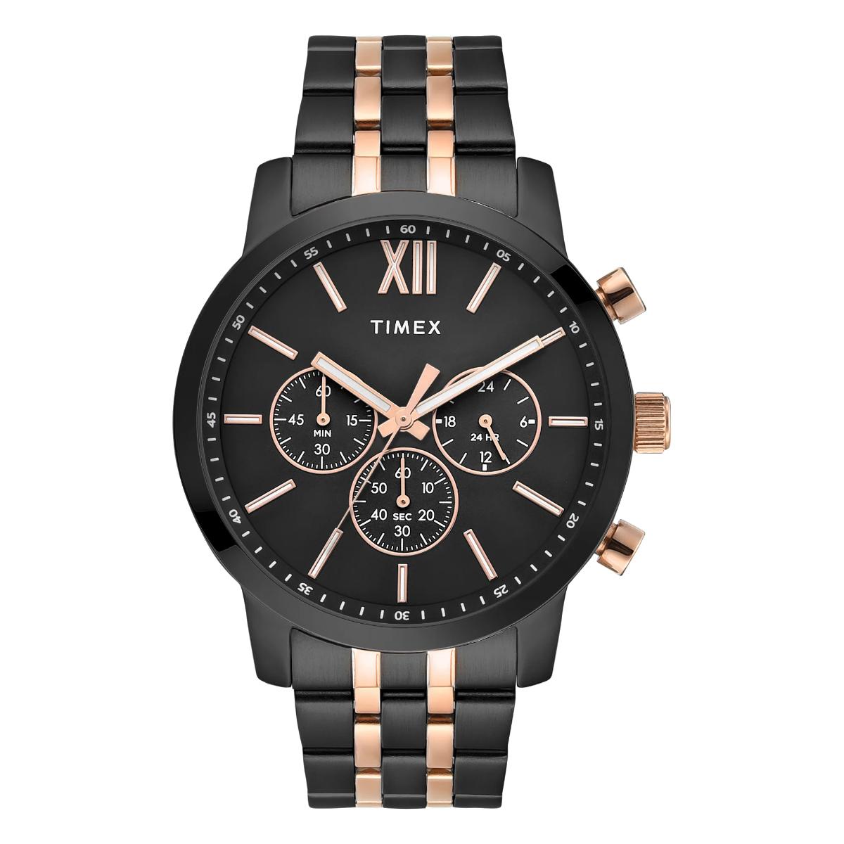 Timex Trendline Round Black Dial Analog Men's Watch - TWEG32202
