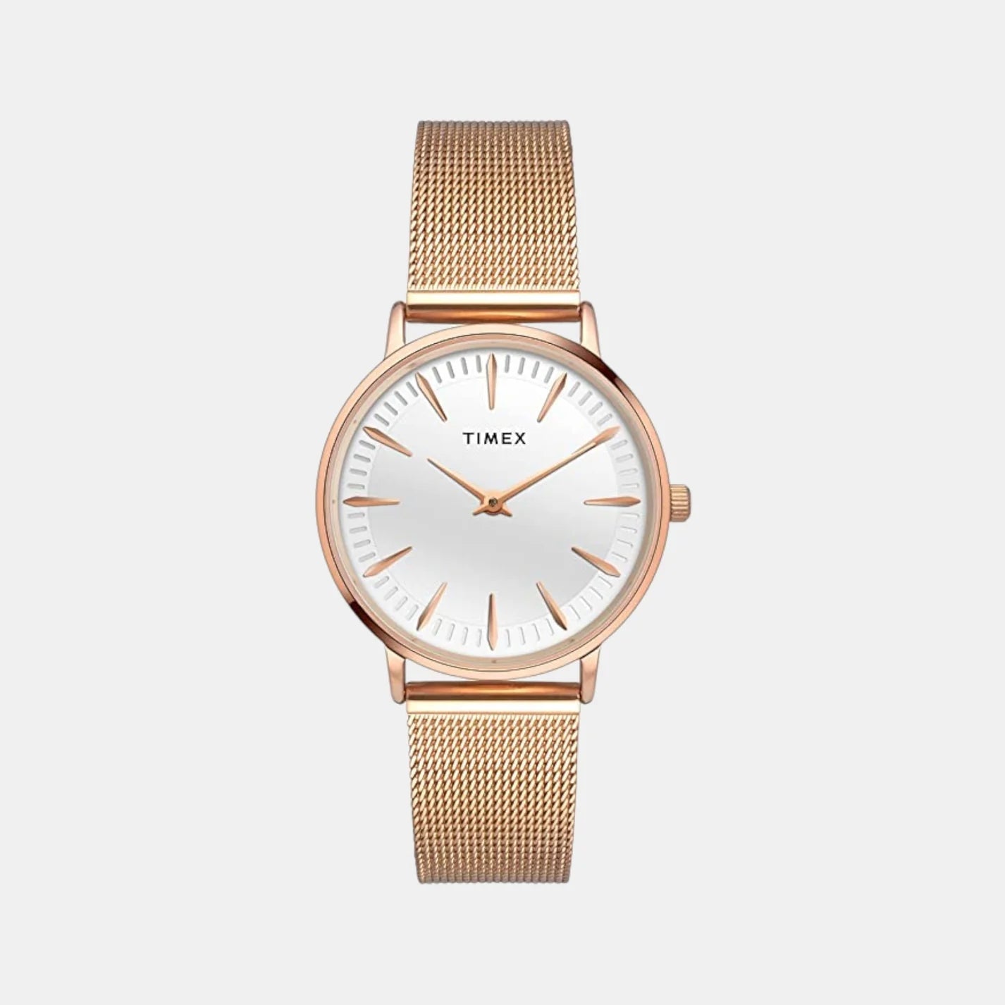 Timex Fashion Women's 2 Hands White Round Dial Watch TWEL15606