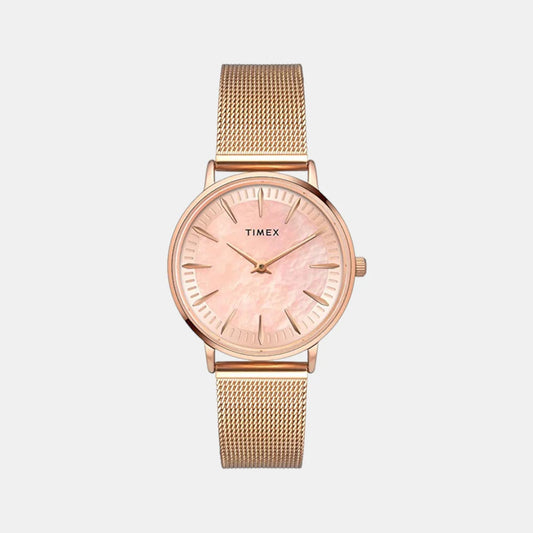 Timex Women's Analog Stainless Steel Watch TWEL15607