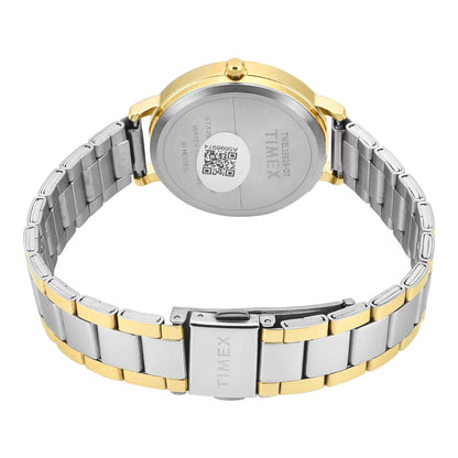 Timex Quartz Silver Round Dial Analog Women Watch - TWEL15828