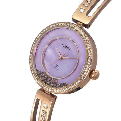 Timex Fria Lavender Mother of Pearl Dial Analog Women's Watch TWEL16502