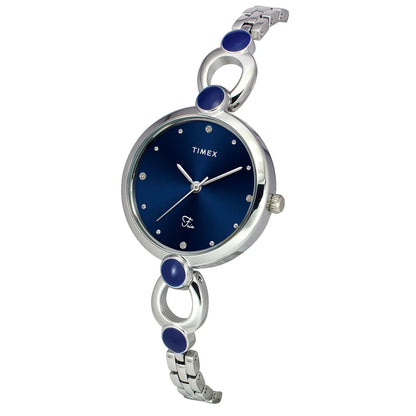 Timex Fria Women Blue Round Dial Analog Watch - TWEL18100