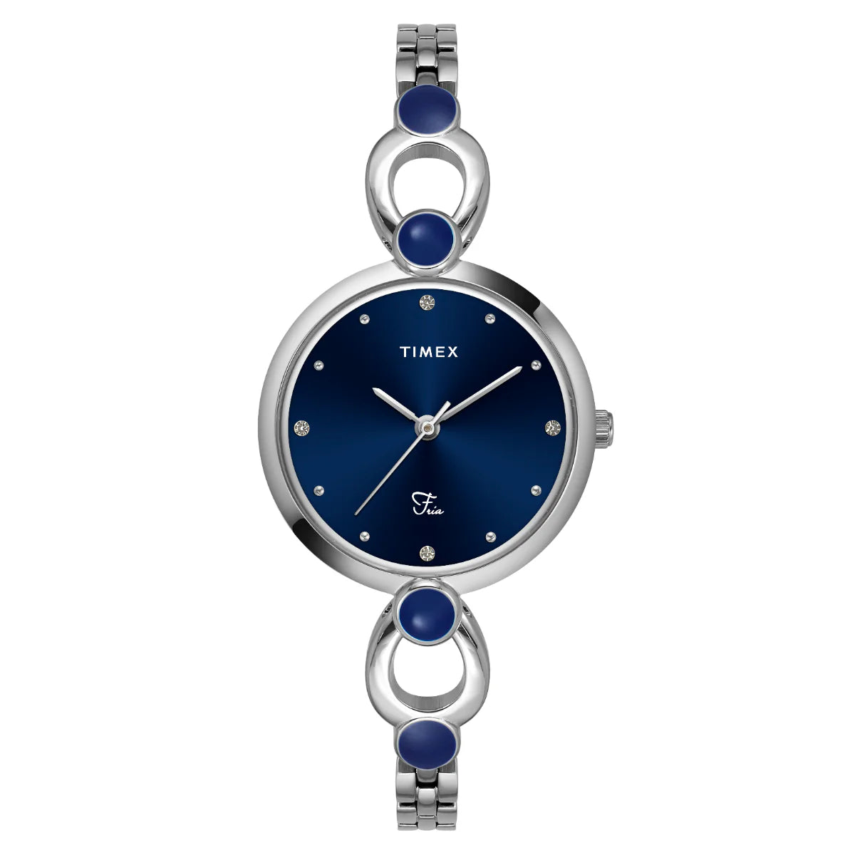 Timex Fria Women Blue Round Dial Analog Watch - TWEL18100