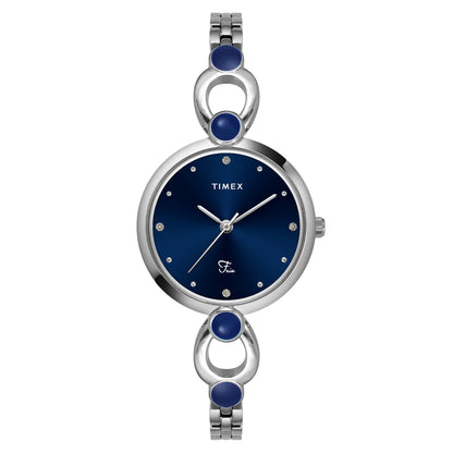 Timex Fria Women Blue Round Dial Analog Watch - TWEL18100